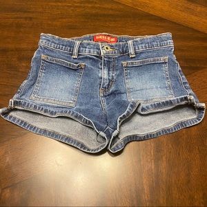 guess denim short-shorts, size 27